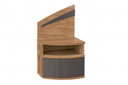 Тумба прикроватная 1Д как часть комплекта Аляска, Дуб април/ Мусонне дерево, MEBEL SERVICE (Украина)