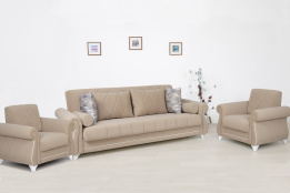 Комплект мягкой мебели Роуз, Бежевый, Нижегородмебель и К(Россия)