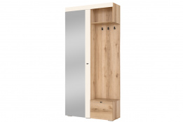 Шкаф прихожая 2Д  Прихожая 5, Белый, СВ Мебель (Россия)