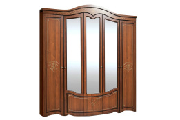 Шкаф для одежды 5Д  как часть комплекта Джамиля, Шоколад, Слониммебель (Беларусь)