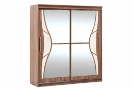 Шкаф-купе 2Д  как часть комплекта Лагуна 5, Ясень Шимо светлый, СВ Мебель (Россия)