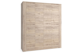 Шкаф для одежды 4Д  Вирджиния, Дуб Бонифаций, Май Стар (Беларусь)