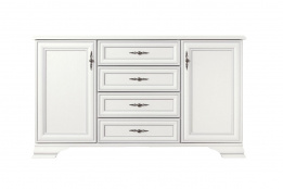 Тумба традиционная 2Д 4Я, коллекции Кентаки, Белый, БРВ Брест (Беларусь)