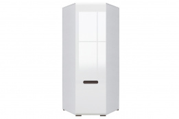 Шкаф для одежды угловой 1Д , коллекции Ацтека, Белый Блеск, БРВ Брест (Беларусь)