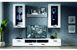 Стенка Рио 2, Белый Глянец, Империал (Россия)