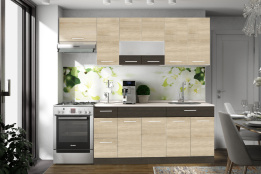 Комплект мебели для кухни Грета 2600, Сонома, MEBEL SERVICE(Украина)