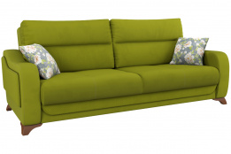 Диван прямой раскладной Фрея, ТД194 Зеленый, Нижегородмебель и К (Россия)