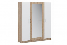 Шкаф для одежды 4Д  (ZZ2) Алена, Белый, Империал (Россия)