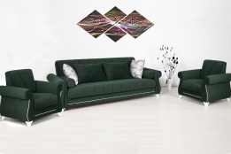 Комплект мягкой мебели Роуз, Зеленый, Нижегородмебель и К(Россия)