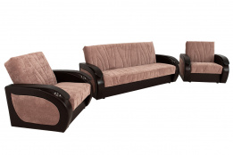 Комплект мягкой мебели Сиеста 2, Коричневый, АСМ Элегант(Россия)