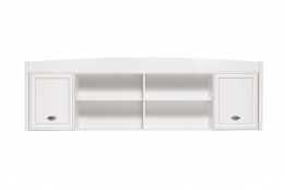 Шкаф для книг навесной 2Д , коллекции Салерно, Белый Белый, БРВ Брест (Беларусь)