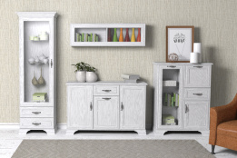 Комплект мебели для гостиной Тиффани, Вудлайн Кремовый, Анрэкс(Беларусь)