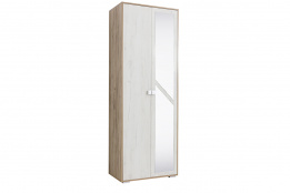 Шкаф для одежды 2Д  как часть комплекта Ольга 17, Дуб Крафт/Белый, Фант Мебель (Россия)