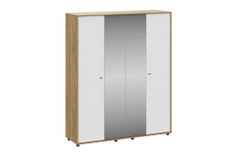 Шкаф для одежды 4Д  Милан, Белый Матовый, СВ Мебель (Россия)