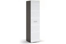 Шкаф пенал 1Д , коллекции Вегас, Белый Глянец, Стендмебель (Россия)