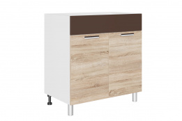 Шкаф под мойку 800, 2Д  как часть комплекта Арабика, Дуб Сонома, СВ Мебель (Россия)