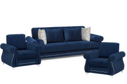 Комплект мягкой мебели Роуз, Синий, Нижегородмебель и К(Россия)