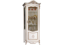 Шкаф витрина 1Д  Аллегро 3, Белый, Слониммебель (Беларусь)
