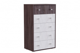 Тумба традиционная 5Я Омега 18, Ясень Анкор Темный/Светлый, Фант Мебель (Россия)