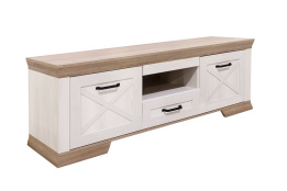 Тумба под ТВ 2Д 1Я как часть комплекта Марсель, Ясень Снежный, БРВ Брест (Беларусь)