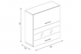 Шкаф кухонный 800, 2Д  как часть комплекта Монтана, Венге/Сонома, БТС (Россия)
