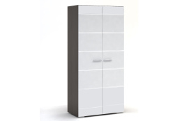 Шкаф для одежды 2Д , коллекции Вегас, Белый Глянец, Стендмебель (Россия)