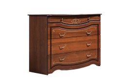 Комод 4Я как часть комплекта Джамиля, Шоколад, Слониммебель (Беларусь)