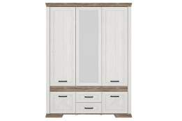 Шкаф для одежды 5Д  Марсель, Ясень Снежный, БРВ Брест (Беларусь)