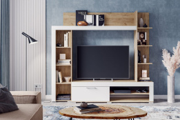 Стенка Васанта, Белый, Стендмебель (Россия)