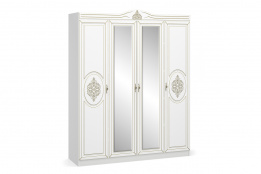 Шкаф для одежды 4Д  как часть комплекта Милан, Белый, MEBEL SERVICE (Украина)