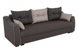 Диван прямой раскладной как часть комплекта Мальта 1М, Quatro 02/ Quatro 14;, Мебельный Формат (Россия)