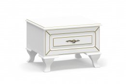 Тумба прикроватная 1Я как часть комплекта Милан, Белый, MEBEL SERVICE (Украина)