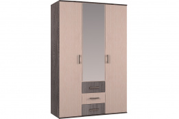 Шкаф для одежды 3Д  Белла, Дуб Атланта, БТС (Россия)