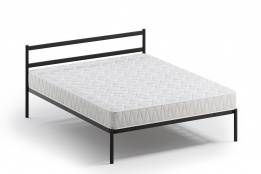 Кровать двуспальная Мета, Чёрный, Квадрат (Россия)