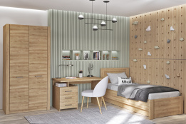 Комплект мебели для детской Вирджиния, Дуб Бонифаций, Май Стар(Беларусь)