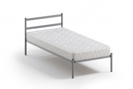 Кровать односпальная Мета, Серый, Квадрат (Россия)