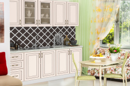 Комплект мебели для кухни Империя 2000, Бежевый, MEBEL SERVICE(Украина)