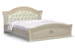 Кровать двуспальная как часть комплекта Милано, Береза, MEBEL SERVICE (Украина)