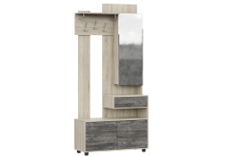 Шкаф прихожая 3Д , модульной системы Визит 1, Сосна Джексон, СВ Мебель (Россия)