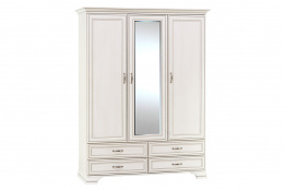 Шкаф для одежды 3Д  как часть комплекта Тиффани, Вудлайн Кремовый, Анрэкс (Беларусь)