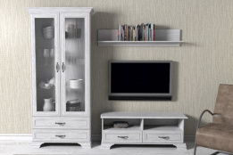 Комплект мебели для гостиной Тиффани, Вудлайн Кремовый, Анрэкс(Беларусь)