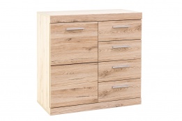 Тумба традиционная 1Д 4Я (Oskar 1D4S), коллекции Оскар, Дуб Санремо, Анрэкс (Беларусь)