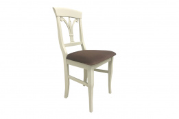 Стул Верона, Массив дерева/Ваниль, Блювел 40 светлокорич, Стрый (Украина)