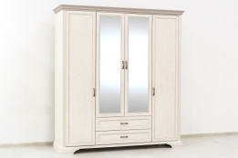 Шкаф для одежды 4Д  (Monako 4D2S), коллекции Монако, Сосна Винтаж, Анрэкс (Беларусь)