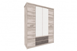 Шкаф для одежды 4Д  Джаз, Каштан найбори Светлый, Анрэкс (Беларусь)