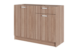 Шкаф-стол 1100, 2Д  как часть комплекта Розалия, Ясень Шимо темный, СВ Мебель (Россия)