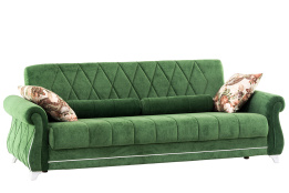 Диван прямой раскладной как часть комплекта Роуз, ТД256 Зеленый, Нижегородмебель и К (Россия)
