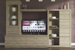 Комплект мебели для гостиной Оскар, Дуб Санремо, Анрэкс(Беларусь)