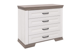 Комод 4Я как часть комплекта Марсель, Ясень Снежный, БРВ Брест (Беларусь)