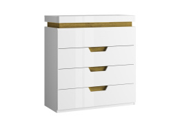 Комод 4Я как часть комплекта Торино, Белый, Анрэкс (Беларусь)